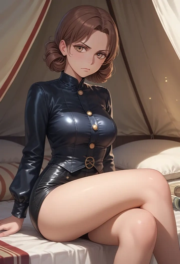 toaru_majutsu_no_index,uiharu_kazari,leather,shorts  - AI generated anime art