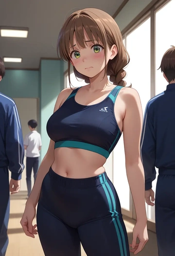 gochuumon_wa_usagi_desu_ka,ujimatsu_chiya,athletic,track suit  - AI generated anime art