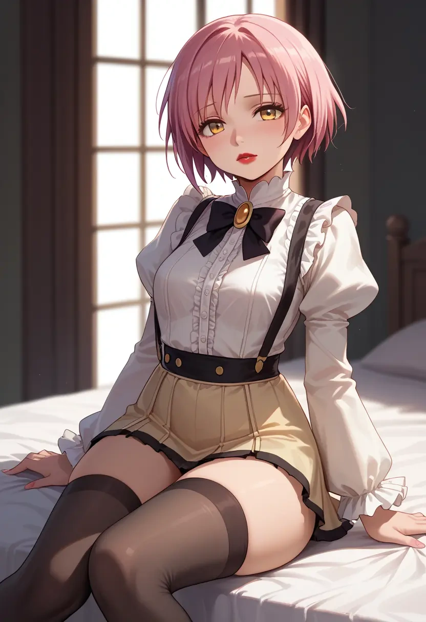 mahou_shoujo_madoka_magica,ultimate_madoka,secretary,stockings  - 