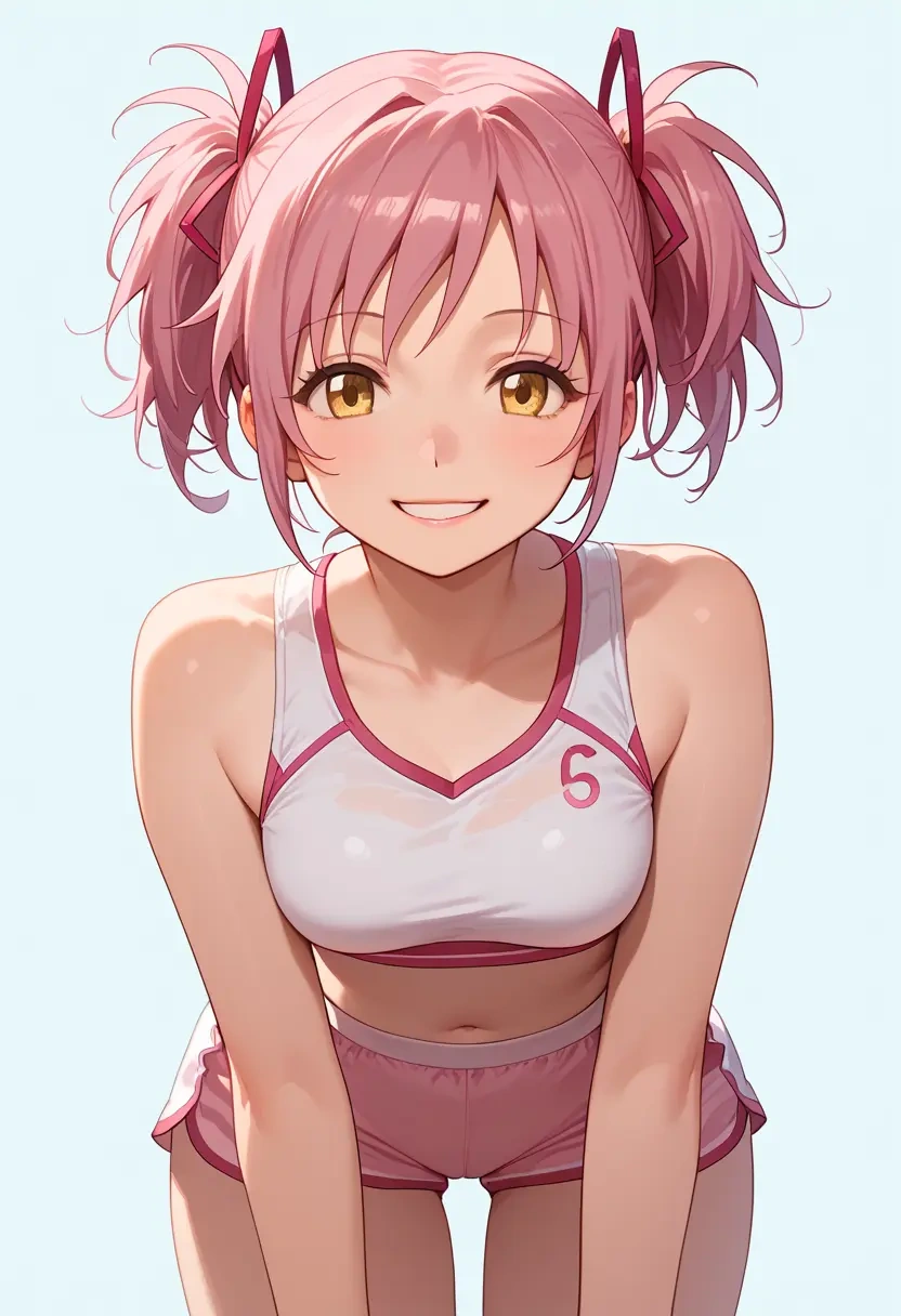 mahou_shoujo_madoka_magica,ultimate_madoka,tankini top,board shorts  - 