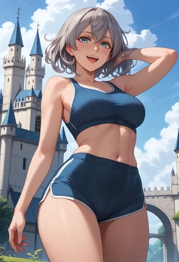 kantai_collection,umikaze_(kancolle),yoga shorts  - AI generated anime art