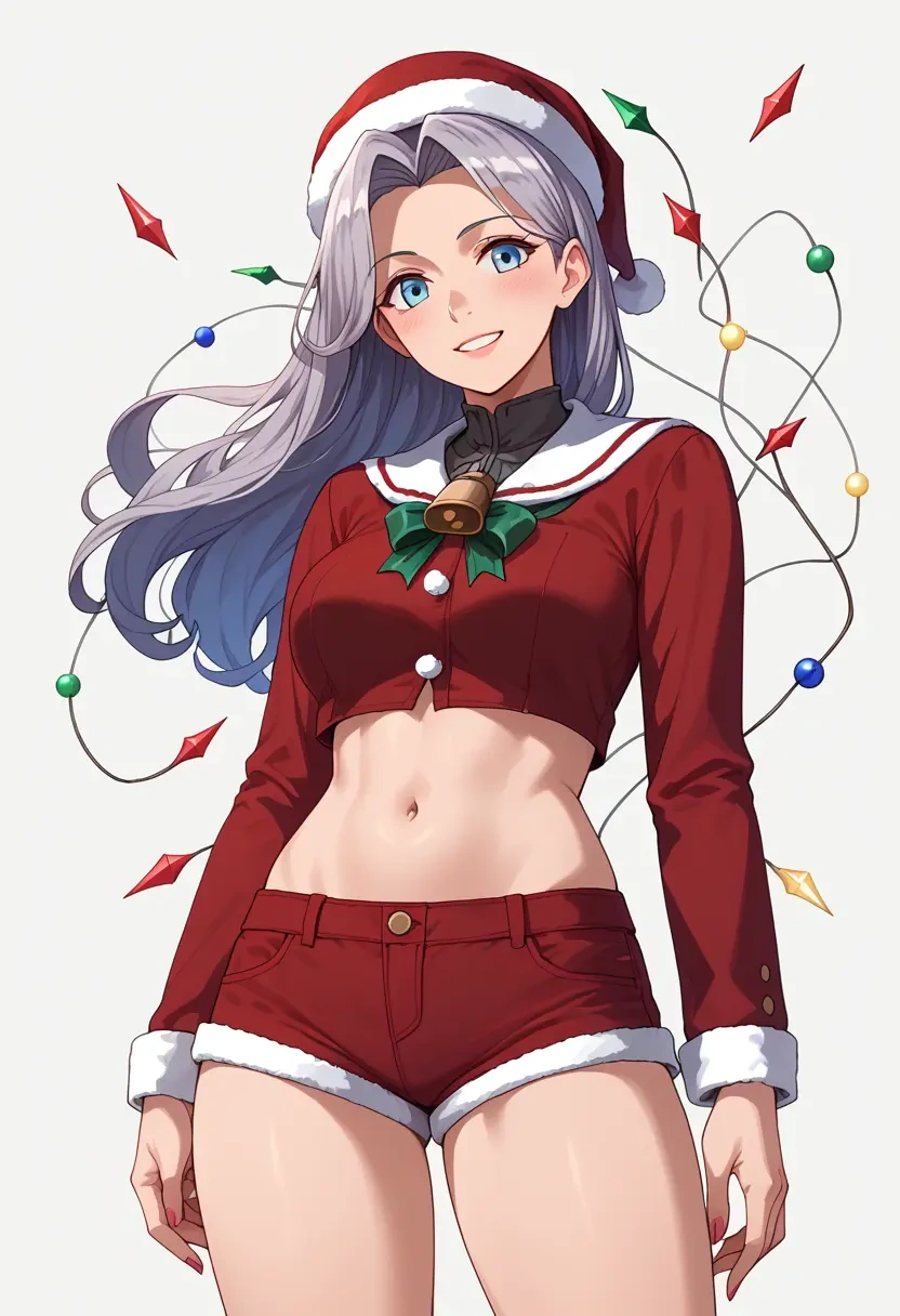 kantai_collection,umikaze_(kancolle),Christmas,red velvet shorts  - 