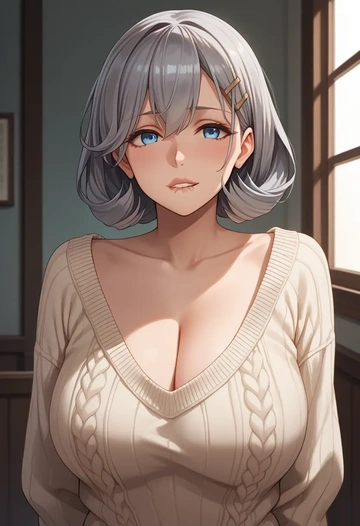 kantai_collection,umikaze_(kancolle),sweater  - AI generated anime art