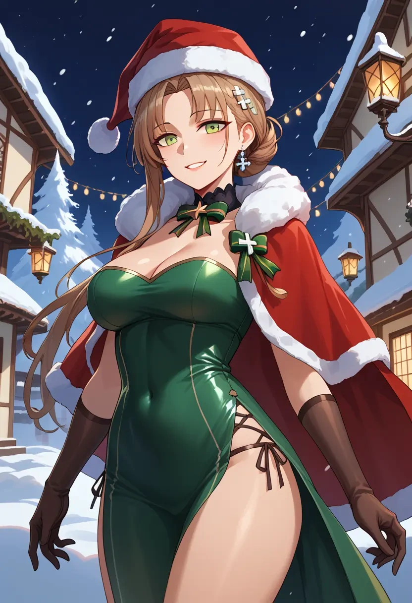 girls_frontline,ump45_(girls_frontline),Christmas,dress  - 