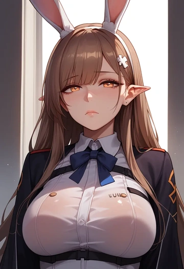 girls_frontline,ump9_(girls_frontline),bunny girl, sexy  - AI generated anime art