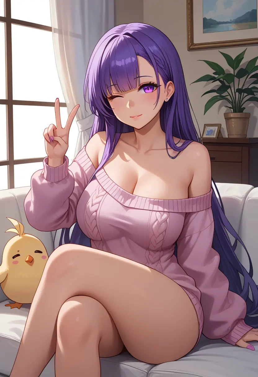 azur_lane,unicorn_(azur_lane),off-shoulder,sweater  - 