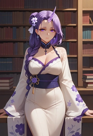 azur_lane,unicorn_(azur_lane),kimono,silk,wide-leg trousers  - AI generated anime art