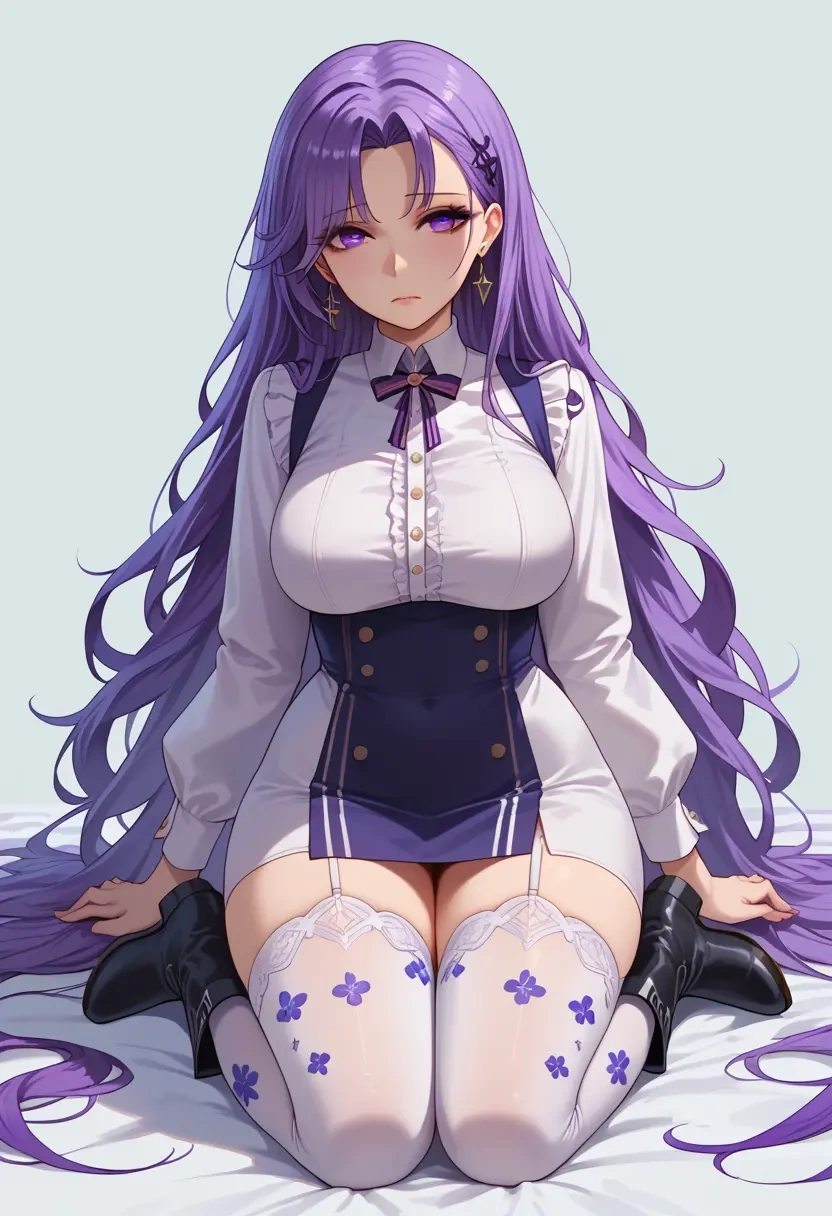 azur_lane,unicorn_(azur_lane),shirt dress,belted,stockings  - 