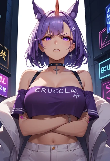 azur_lane,unicorn_(azur_lane),off-shoulder top,dolphin shorts  - AI generated anime art