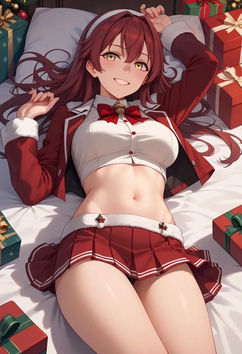 kantai_collection,unryuu_(kancolle),Christmas,skirt  - 