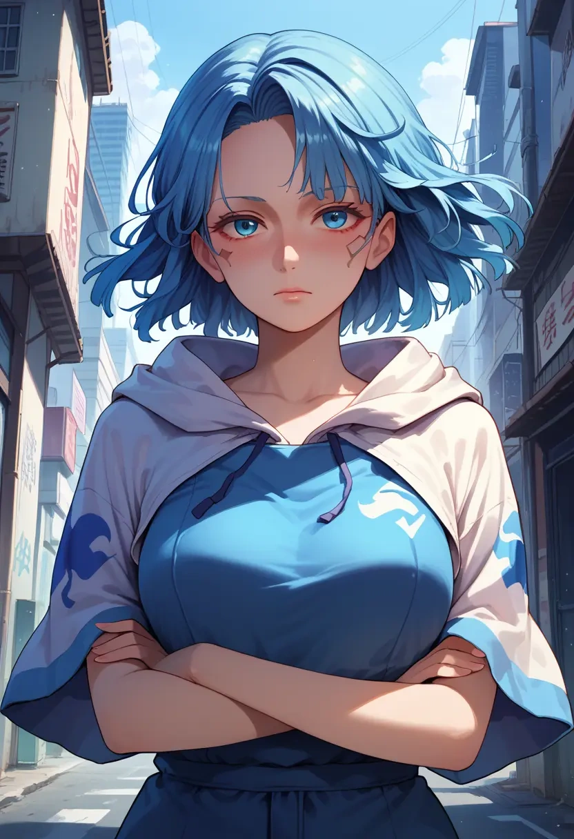 touhou,unzan,crop windbreaker,shorts  - 