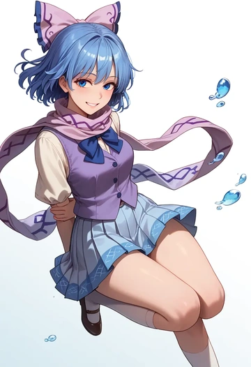 touhou,unzan,spring,student uniform,vest  - AI generated anime art