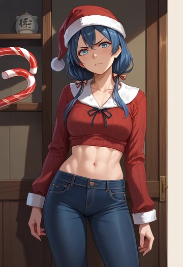 kantai_collection,urakaze_(kancolle),Christmas  - AI generated anime art