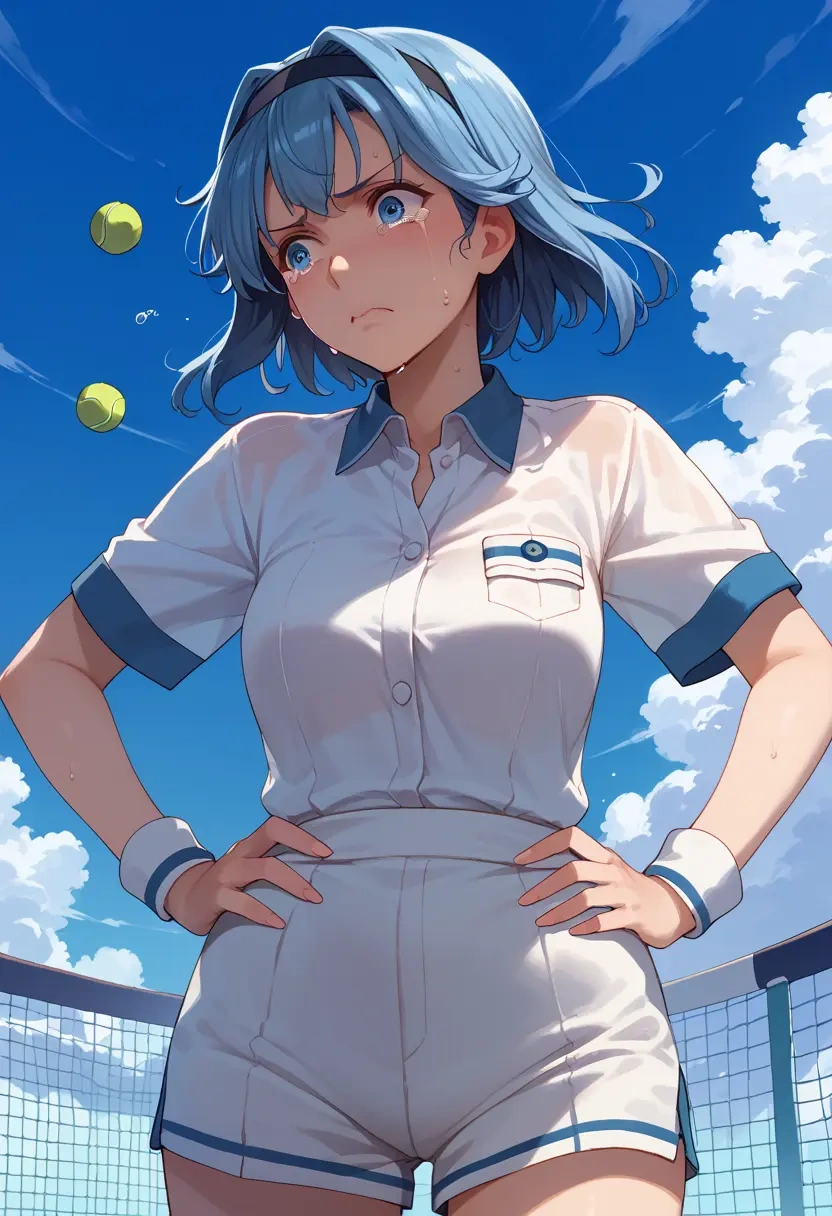 kantai_collection,urakaze_(kancolle),tennis polo,skort  - 