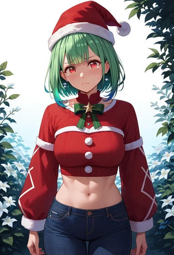 hololive,uruha_rushia_(1st_costume),Christmas  - AI generated anime art