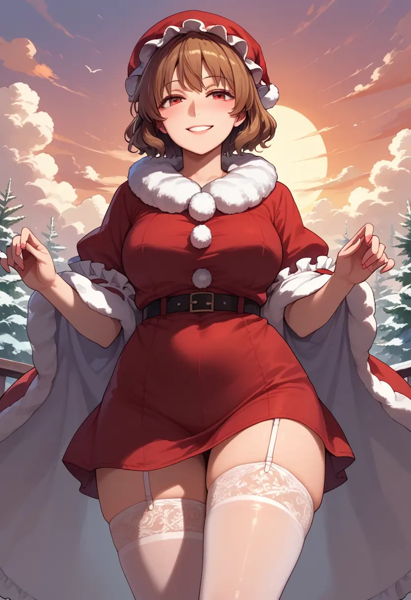 touhou,usami_renko,Christmas,sexy, stockings,  - 