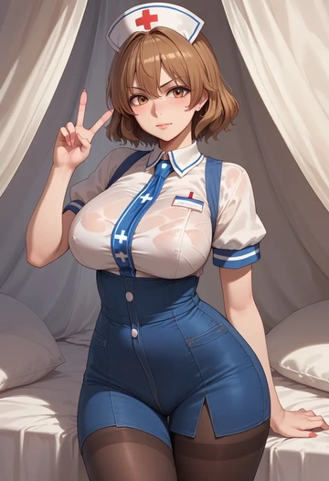 touhou,usami_renko,nurse  - AI generated anime art