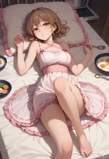 touhou,usami_renko,silk slip dress  - AI generated anime art