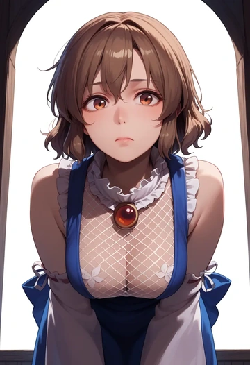 touhou,usami_renko,sleeveless top,bike shorts  - AI generated anime art