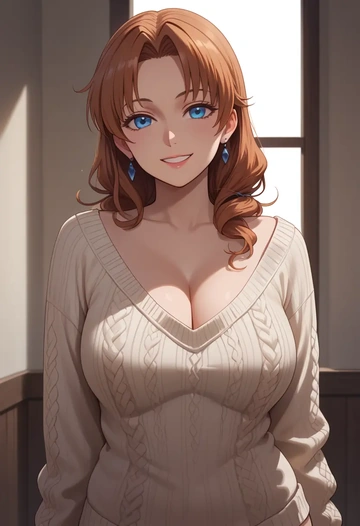 umineko_no_naku_koro_ni,ushiromiya_maria,thong,sweater,sexy  - AI generated anime art