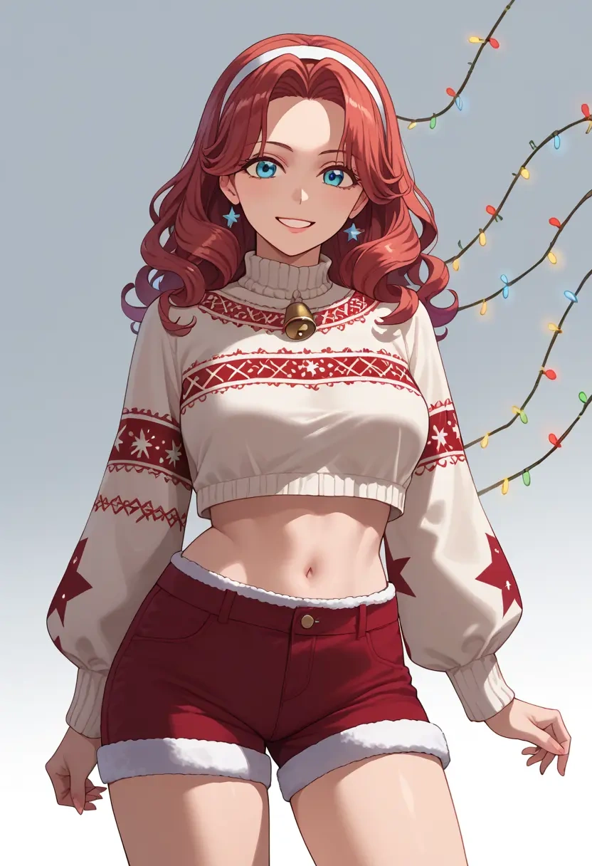 umineko_no_naku_koro_ni,ushiromiya_maria,Christmas,red velvet shorts  - 