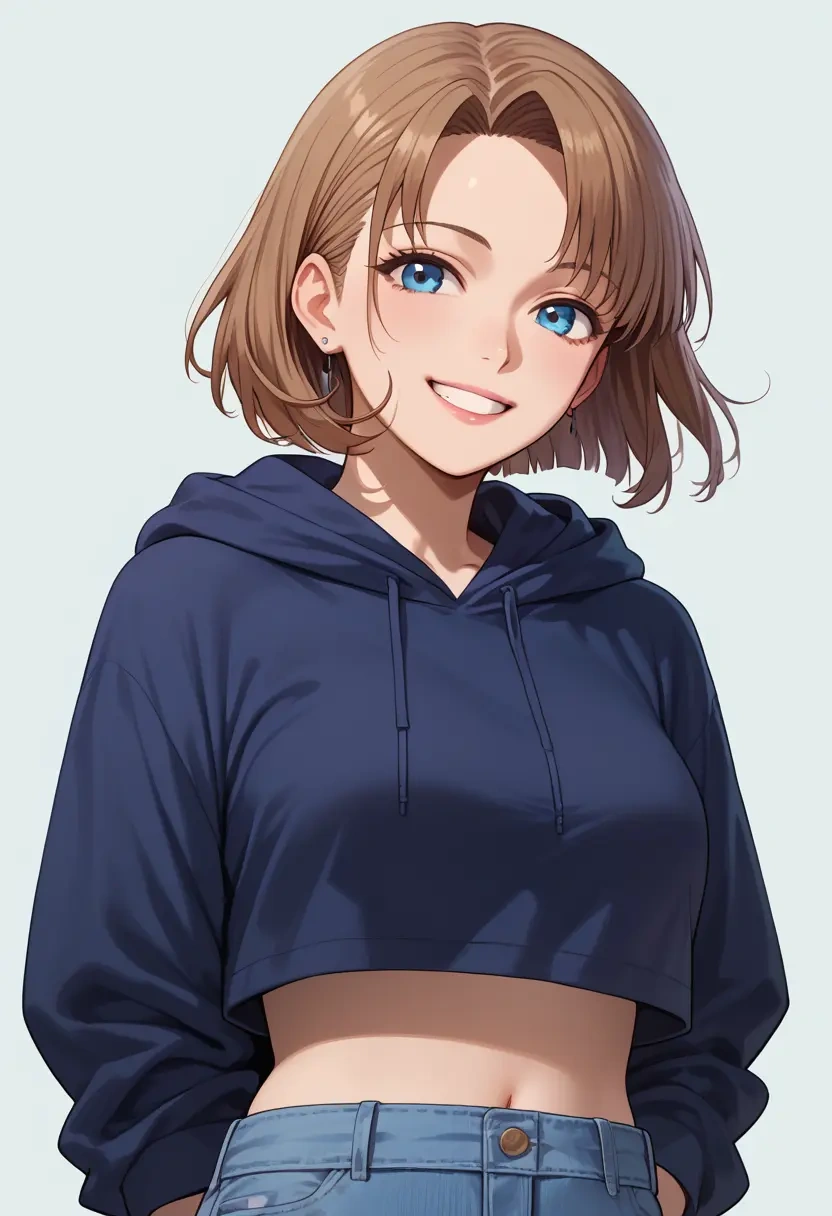 umineko_no_naku_koro_ni,ushiromiya_maria,hoodie,cropped,high-waisted joggers  - 