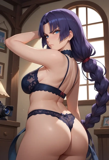 fate_(series),ushiwakamaru_(fate),lingerie  - AI generated anime art