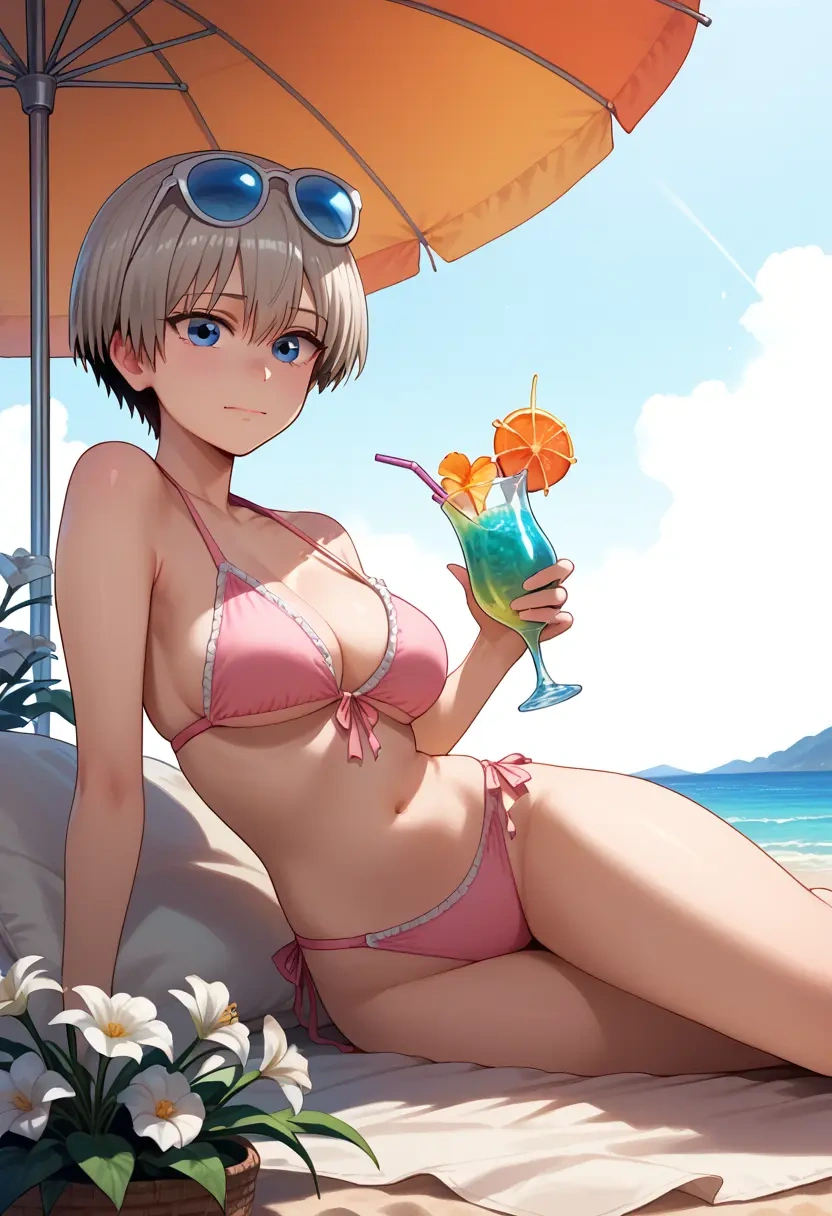 uzaki_chan_wa_asobitai,uzaki_hana,bikini  - 