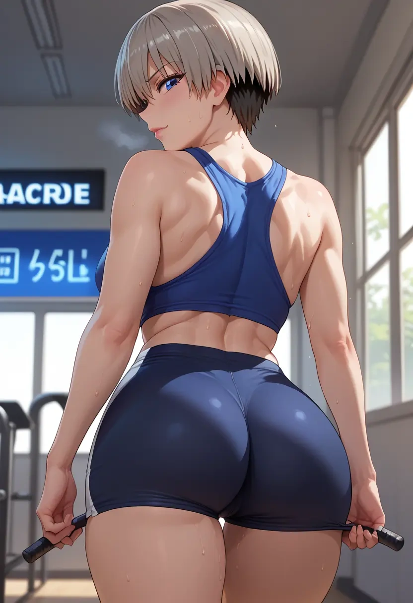 uzaki_chan_wa_asobitai,uzaki_hana,yoga shorts  - 