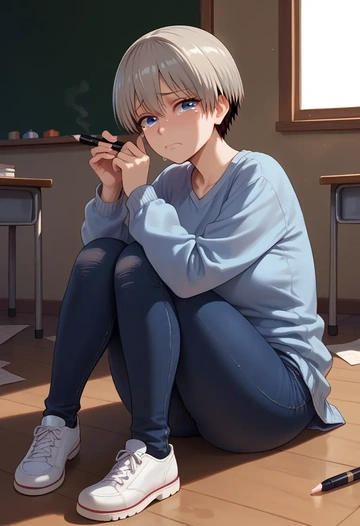 uzaki_chan_wa_asobitai,uzaki_hana,teacher  - AI generated anime art