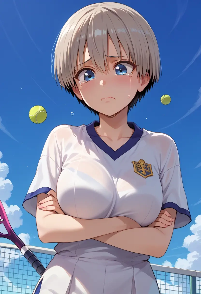 uzaki_chan_wa_asobitai,uzaki_hana,tennis polo,skort  - 