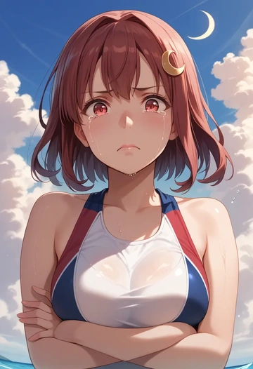 kantai_collection,uzuki_(kancolle),swimsuit,sexy  - AI generated anime art