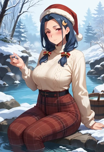 kantai_collection,uzuki_(kancolle),Christmas  - AI generated anime art