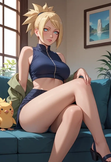 naruto_(series),uzumaki_naruto,crop top  - AI generated anime art