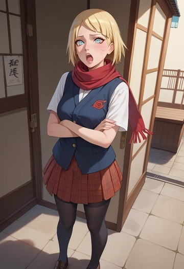 naruto_(series),uzumaki_naruto,winter,student uniform,vest  - AI generated anime art