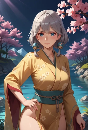 kantai_collection,verniy_(kancolle),kimono  - AI generated anime art