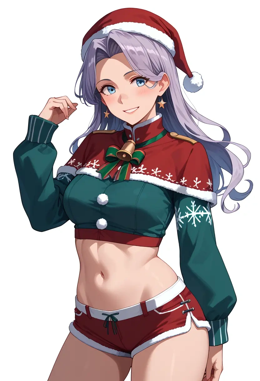 kantai_collection,verniy_(kancolle),Christmas,red velvet shorts  - 