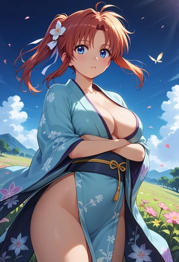 lyrical_nanoha,vita_(nanoha),kimono,sexy  - AI generated anime art