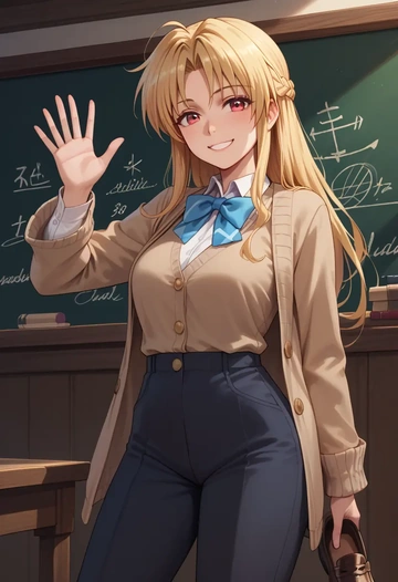 lyrical_nanoha,vivio,teacher, sweater  - AI generated anime art