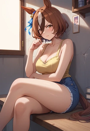 umamusume,vodka_(umamusume),shorts,sexy  - AI generated anime art