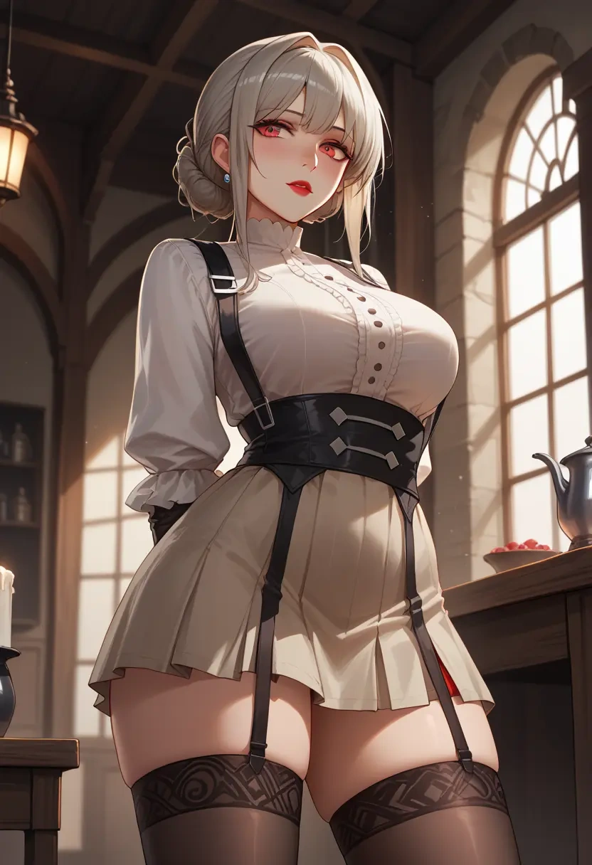 arknights,w_(arknights),secretary,stockings  - 