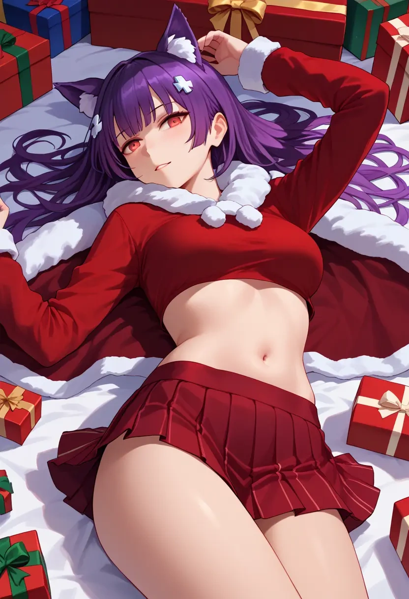 girls_frontline,wa2000_(girls_frontline),Christmas,skirt  - 