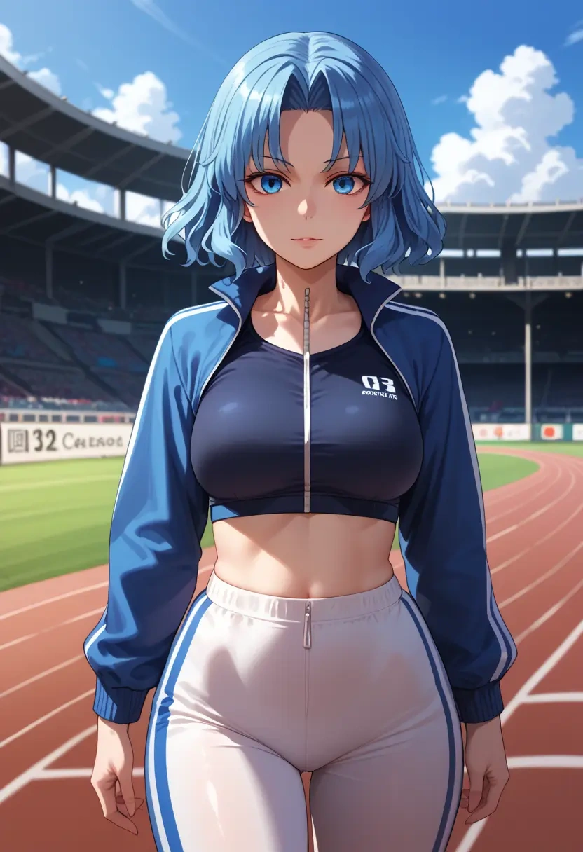 touhou,wakasagihime,athletic,track suit  - 