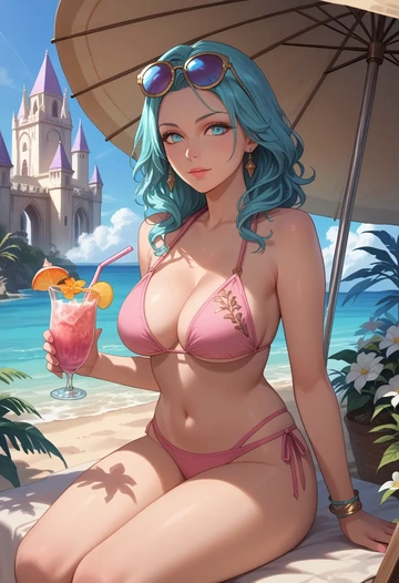 final_fantasy,warrior_of_light_(ff14),bikini  - AI generated anime art