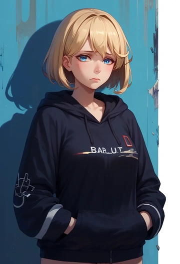 kantai_collection,warspite_(kancolle),oversized graphic hoodie,thigh-high socks,shorts  - AI generated anime art