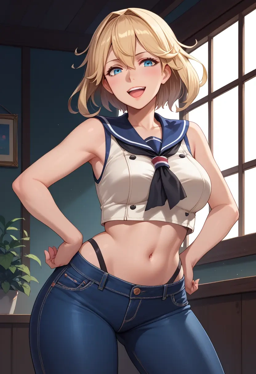 kantai_collection,warspite_(kancolle),crop top  - 