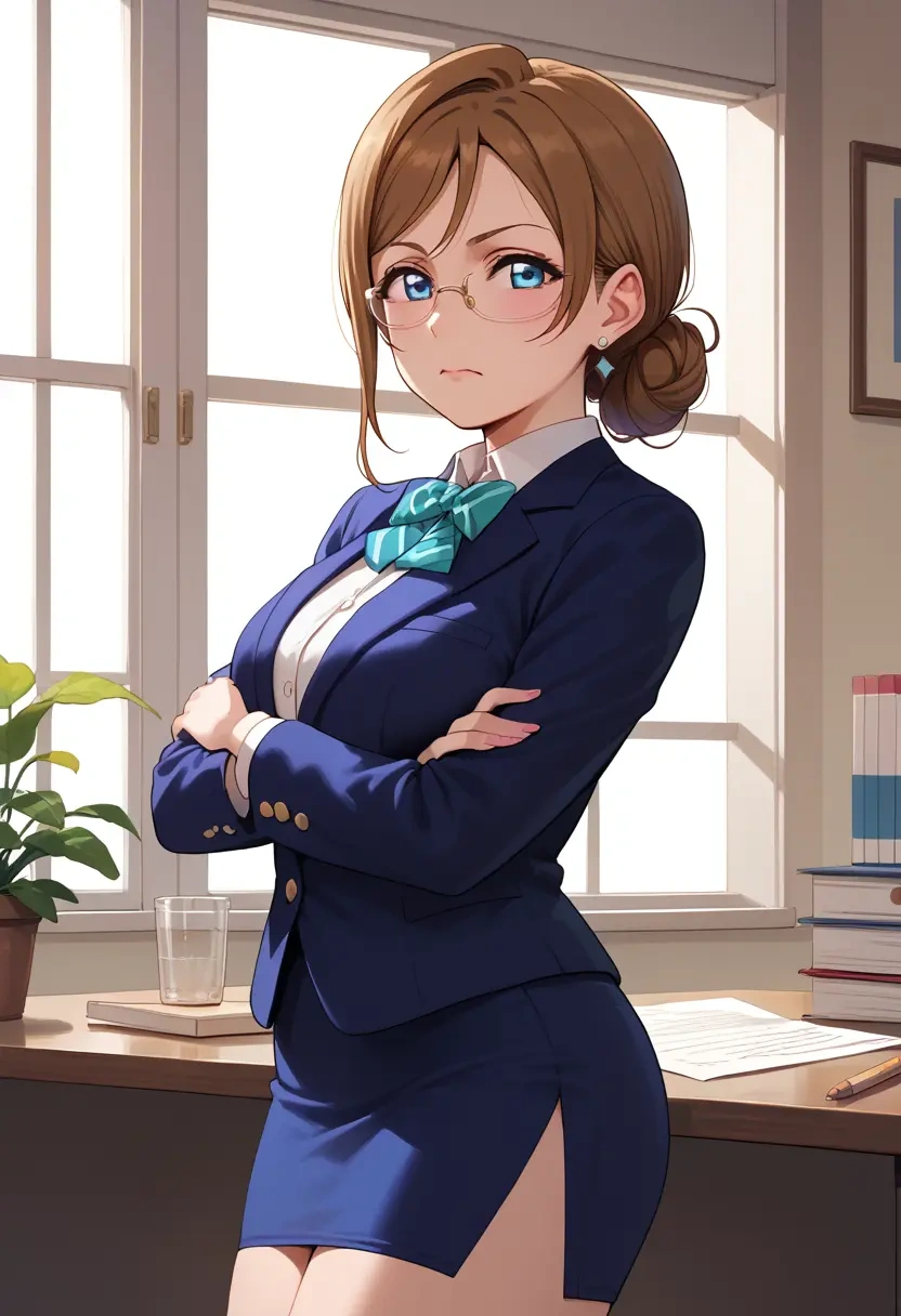 love_live,watanabe_you,OL, glasses,  - 