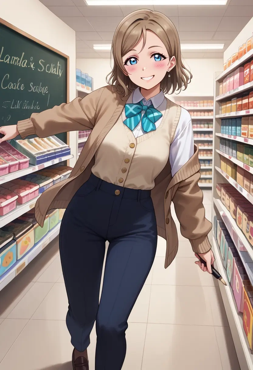 love_live,watanabe_you,teacher, sweater  - 