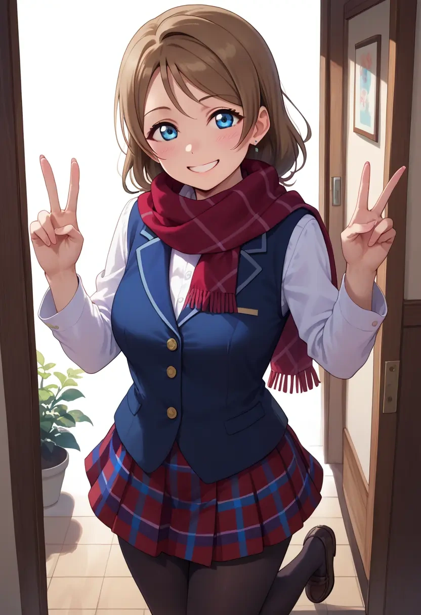 love_live,watanabe_you,winter,student uniform,vest  - 