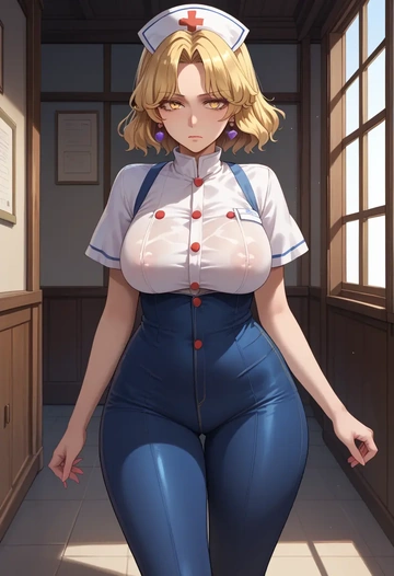 touhou,watatsuki_no_toyohime,nurse  - AI generated anime art